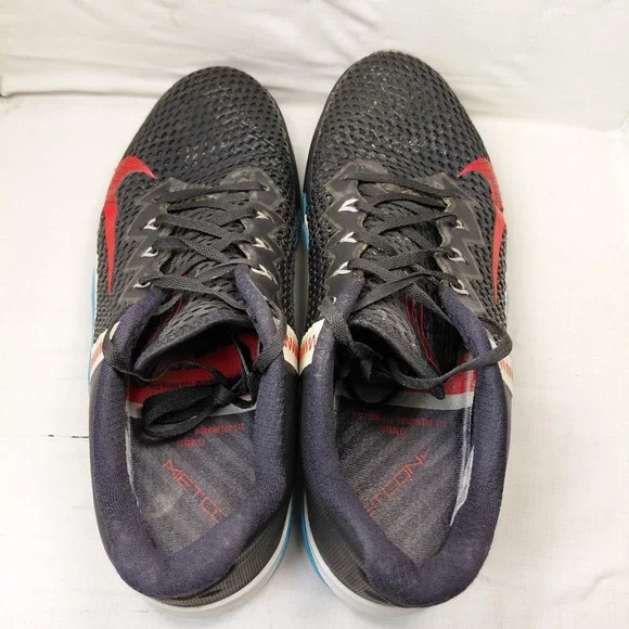 Nike Metcon 6 Mens Training Shoes Black Blue Flash Crimson CK9388-070 Size 10 - Picture 6 of 13